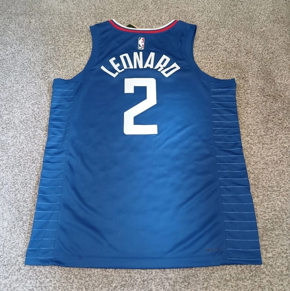 Camiseta deportiva para hombre Nike Dri Fit Swingman Los Angeles Clippers Kawhi Leonard #2 48 nueva con etiquetas Foto 2 de 4
