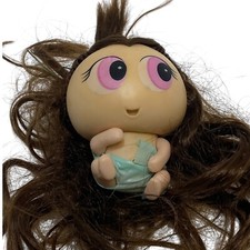 🌊 MUÑECA DISTRIBUIDORA MORENA 4" MORENA PELO CASTAÑO OJOS ROSAS PAÑAL BEBÉ NEONATO