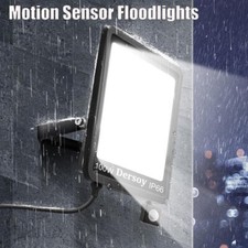 LED Floodlight PIR Motion Sensor Garden Flood Security Light Outdoor Lights NEW