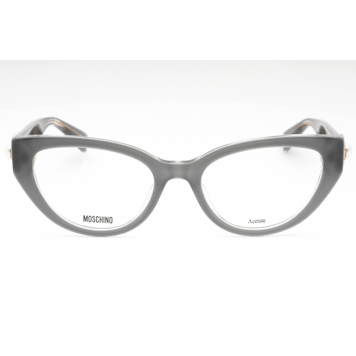 Moschino キャットアイフレムメカネ MOS611 PEF Moschino Women's Eyeglasses Grey Plastic Cat Eye Full Rim