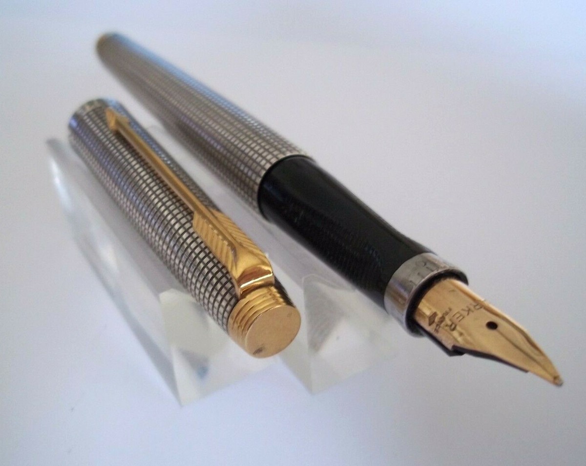 Legendary Prestige Fountain Pen Parker 75 Chiseled Solid