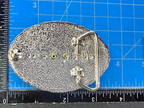 Black Coin Collectors Black & Silver Belt Buckle for 39mm Morgan Silver Dollar - Picture 5 of 19