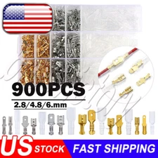 900x Wire Spade Terminal Assorted Male Female Connector with Transparent Sleeve