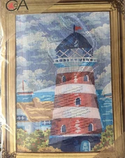 Printed needlepoint kits Tapestry Canvas 30x40 cm light house Rto
