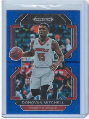 Donovan Mitchell 2022 Panini Prizm Draft Picks #15 Blue Wave SN