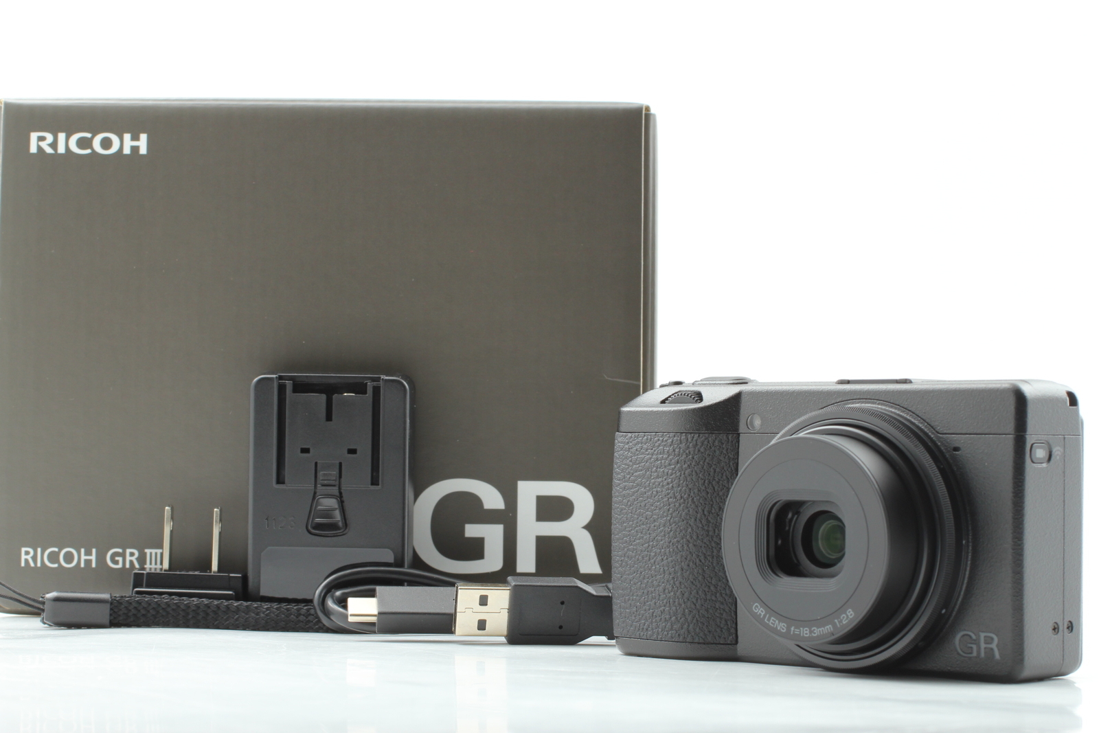 Ricoh GR III 1080p 24.2MP f/2.8 Compact Digital Camera - Black