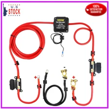 VEVOR Split Charge Relay Kit, 6mtr 12V, Automatic Dual Battery Isolator Kit