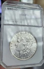 1880-O Uncirculated Morgan Dollar - PCI PQ 10 Digit Holder - Old Holder Blowout
