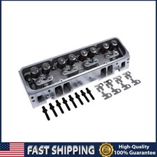 New Engine Cylinder Heads Assy For Sbc Chevy 350 190cc 64 Studs G Plates 190cc