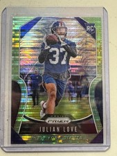 🔥2019 Panini Prizm - Rookies Julian Love #320 Neon Green Pulsar Prizm🔥