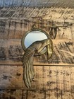 Vtg Brass Toucan Mirror Parrot Bird Mirror Home Decor Wall Hanging Decor