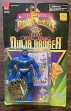 Ninja Ranger BLUE Disc Firing Mighty Morphin Power Ranger Bandai 1995 Saban 