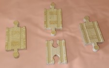 Thomas Tank Wooden Railway Train Engine Track Set of 4 Adapters 3 Male 1 Female