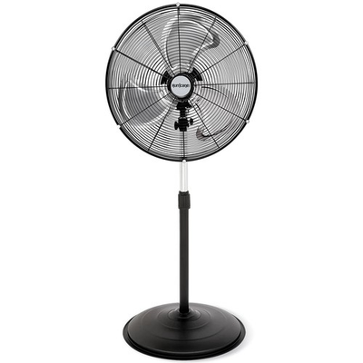 #ad Hurricane Pro Series 20 Inch High Velocity Oscillating Pedestal Stand Fan Black $124.99
