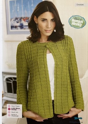 Häkelanleitung Damen Fit & Flare Strickjacke/Jacke