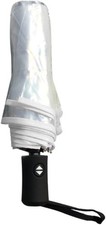 Automatischer Regenschirm Transparent Modisch Reise 3-fach Klappschirm