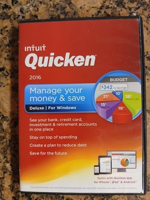 Intuit Quicken 2016 Deluxe For Windows Manage Your Money &  Save Free Shipping 