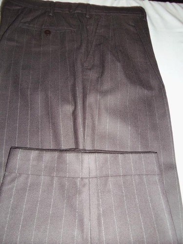 SA148- STUNNING Luciano Barbera Chalk-Stripe BESPOKE SUIT - 42R - Surgeon Cuffs - Picture 9 of 12