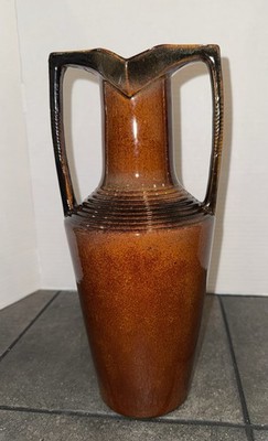 Antique Art Deco Grecian Amphora Egyptian Revival Vase Concentric Rings