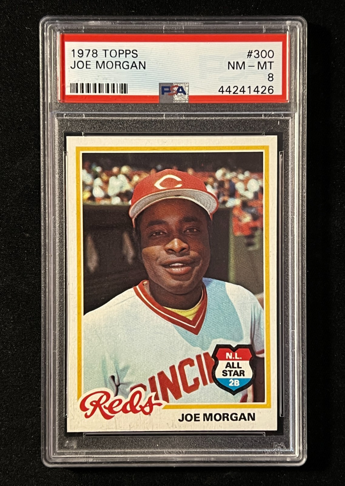 1978 TOPPS #300 JOE MORGAN PSA 8 - REDS HOF