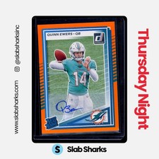 2025 PANINI DONRUSS #342 QUINN EWERS RATED ROOKIE AUTO ORANGE RC