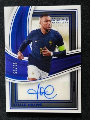 2023-24 Panini Immaculate Collection Soccer Kylian Mbappe /25 Auto #SS-KM