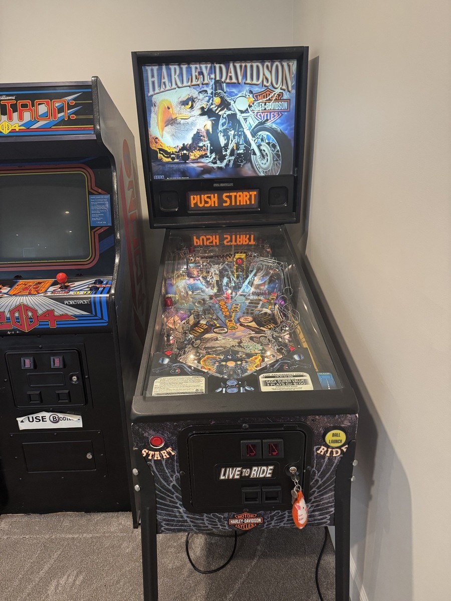 1999 SEGA HARLEY DAVIDSON PINBALL MACHINE 1st EDITION, RECENT