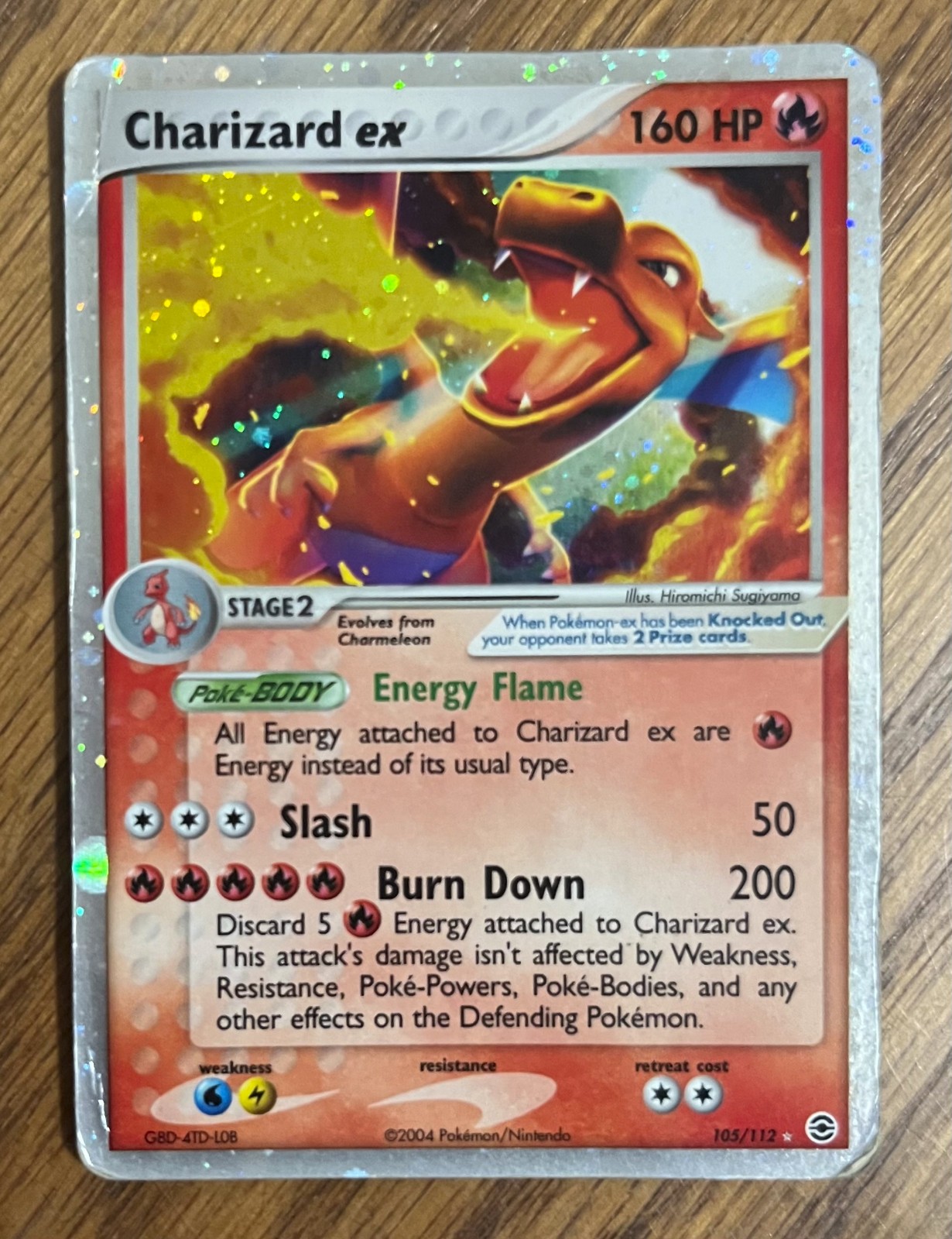 Charizard EX 105/112 - Fire Red & Leaf Green - Pokemon TCG - HP