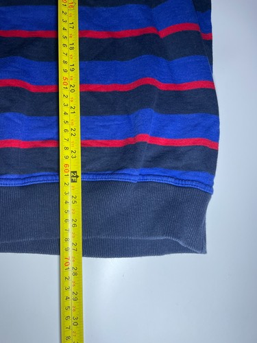 Crew Clothing Pullover 1/4 Zip Herren Gr. XXL blau rot Pulli gestreift Sweatshirt - Bild 9 von 11