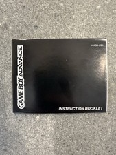 Game Boy Advance OEM Instruction Booklet H/AGB-USA Console Manual Only