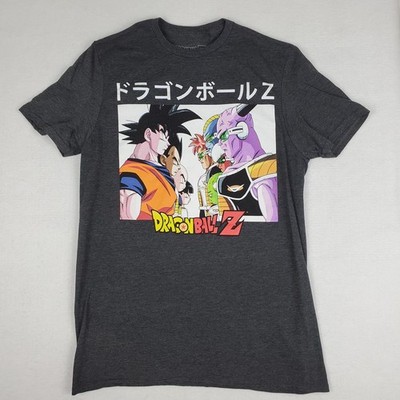 Dragon Ball Z Mens Sz M Face Off Pre-Battle Showdown Anime Kanji Shirt