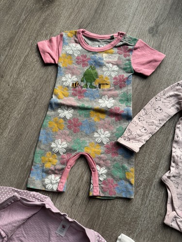 62 68 Mädchen Set Paket Kleidung 5 Teile Body Strampler Jacke Disney - Bild 5 von 7