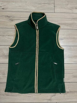 Mens Schoffel Oakham Fleece Gilet Green Country Warmer Vest UK 42 44in Waistcoat