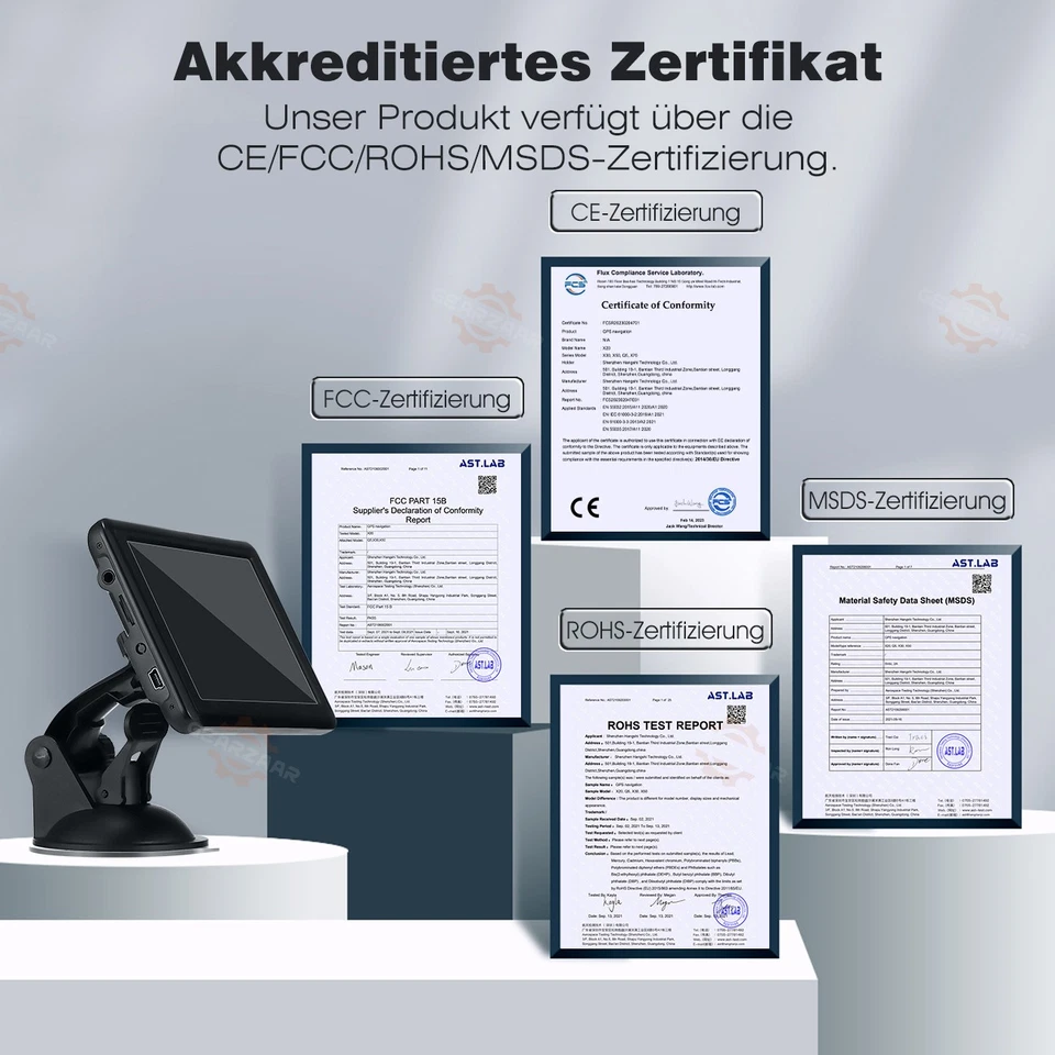 Navi Navigationsgerät 8G+128MB EU Karten Auto LKW PKW 5 Zoll GPS-Navigation - Bild 3 von 4