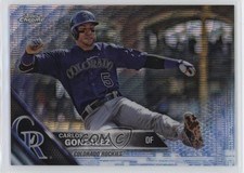 2016 Topps Chrome Blue Wave Refractor 19/75 Carlos Gonzalez #51 1u6