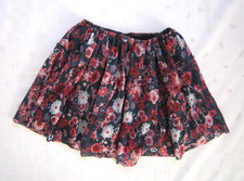 ZARA Girls Stretch Waist Floral Chiffon Mini Skirt - Size 7-8 - Worn only Once