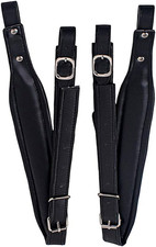 1 Pair Adjustable Synthetic Leather Accordion Shoulder Straps Belt for 16-120 Ba