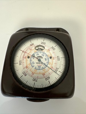 Thommen Schweiz Höhenmesser / Barometer 5000M Im Etui Vintage