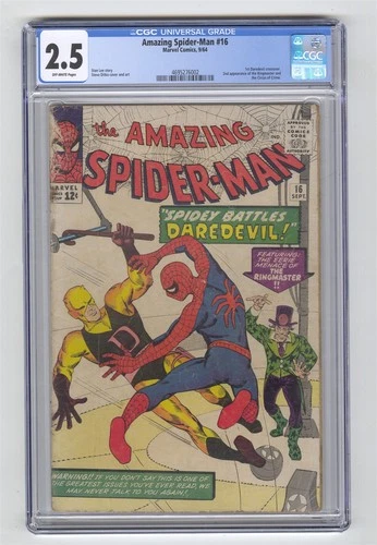 Amazing Spider-Man #16 CGC 2.5 Marvel Comic Early Daredevil Steve Ditko Stan Lee