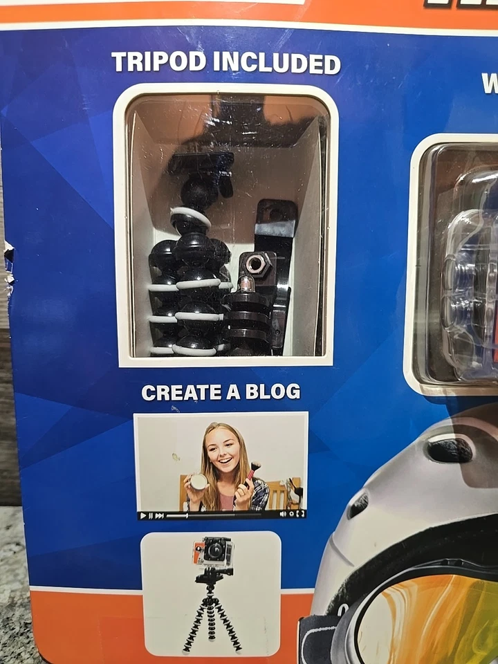 Explore One HD Action Camera WiFi + Accessories New, Complete Partial Open Pack - Image 2 of 4