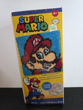 Dimensions Nintendo Super Mario Latch Hook Rug Kit 12x12  NEW 72-75279
