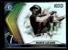 2022 Topps Bowman Chrome Top 100 Refractor #BTP-7 Marco Luciano