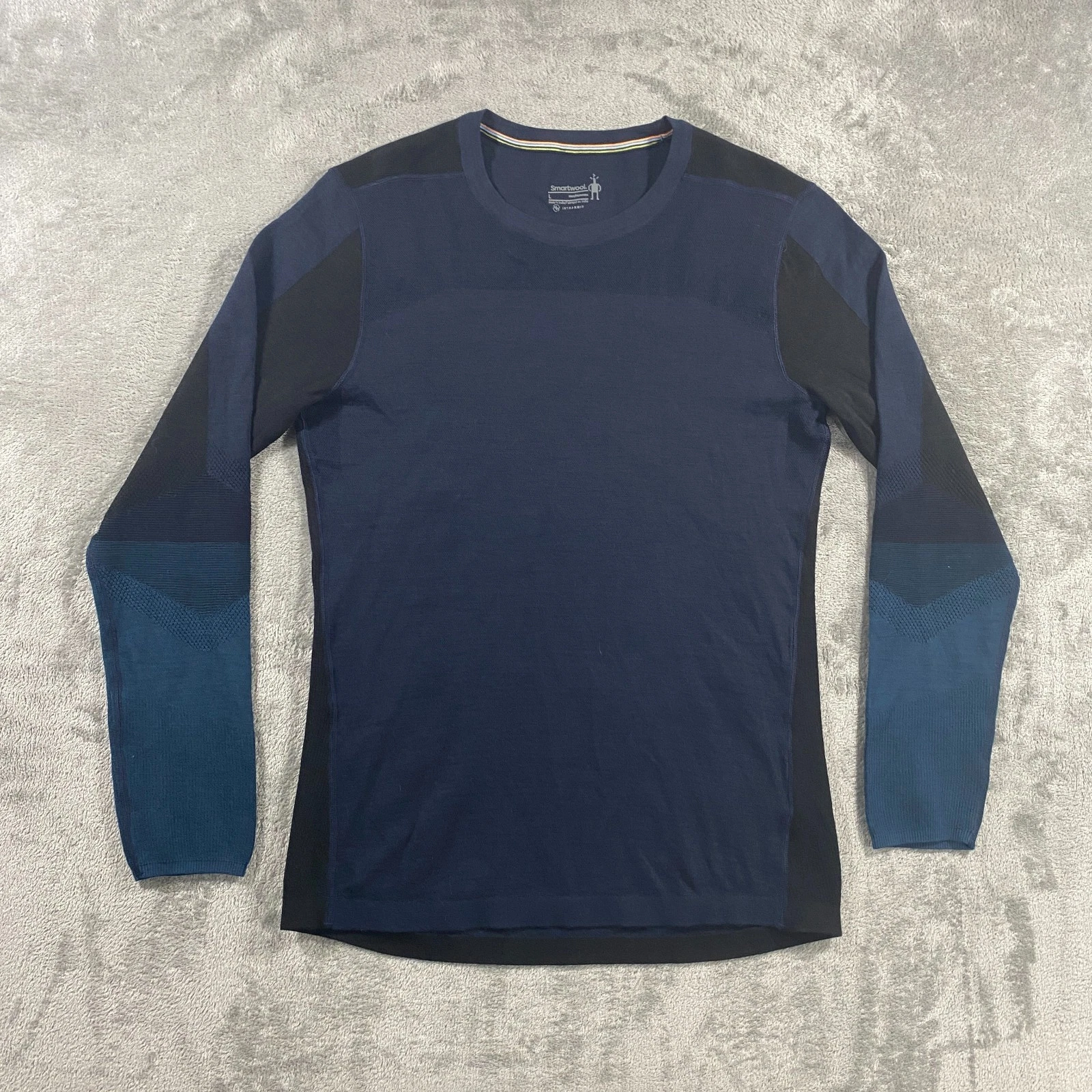 Smartwool Intraknit Thermal Base Layer Mens L Navy Blue Stretch Merino Wool
Opens in a new window or