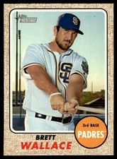 Brett Wallace 2017 Topps Heritage #163 San Diego Padres 25650 Baseball Card