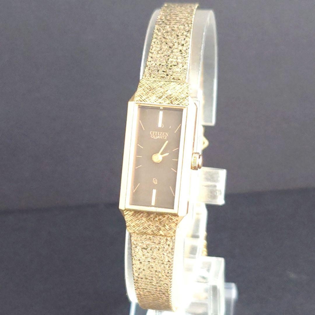 Citizen Antique Rectangular Black Dial Watch with… - image 3