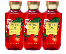 3 BATH  BODY WORKS OFF THE VINE BODY WASH PROVITAMIN B5 SHOWER GEL 10 FL OZ NEW