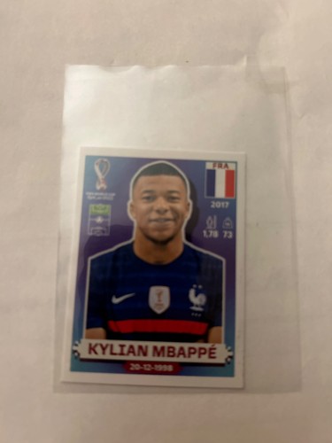 2022 Fifa World Cup Qatar Kylian Mbappe Base Sticker FRA19