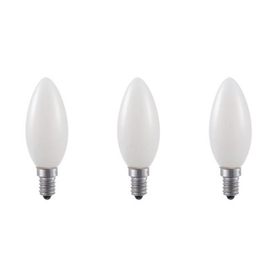 SPL E14 LED Filamentlampe C35 3W 2500K Extra Warmweiß Dimmbar Opal 3 Stück