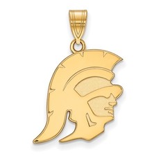 10k Gold LogoArt University of Southern California Trojan Large Pendant