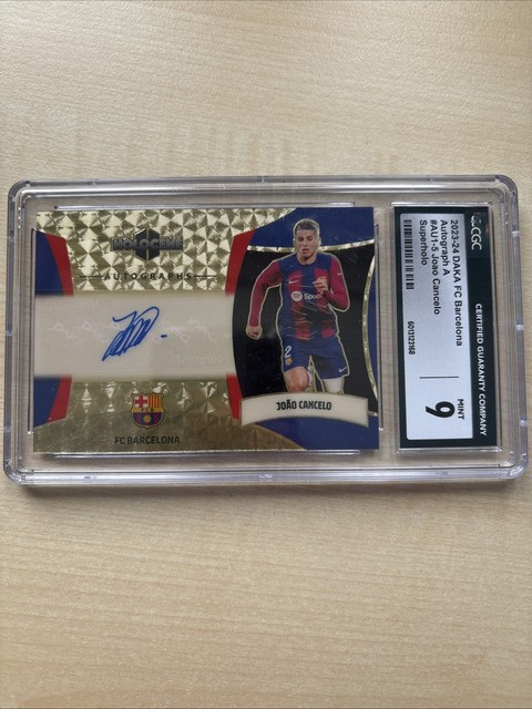 João Cancelo 2023-24 DAKA FC BARCELONA 1/1 Autograph Superholo CGC9